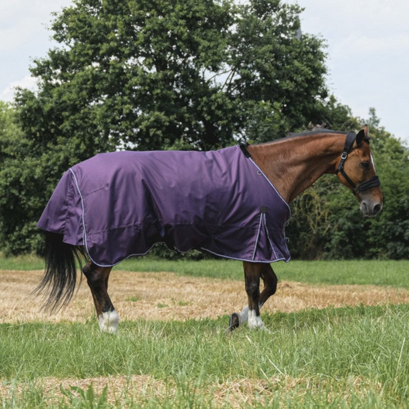 Equithème - Couverture Tyrex Aisance 600D prune 50g | - Ohlala