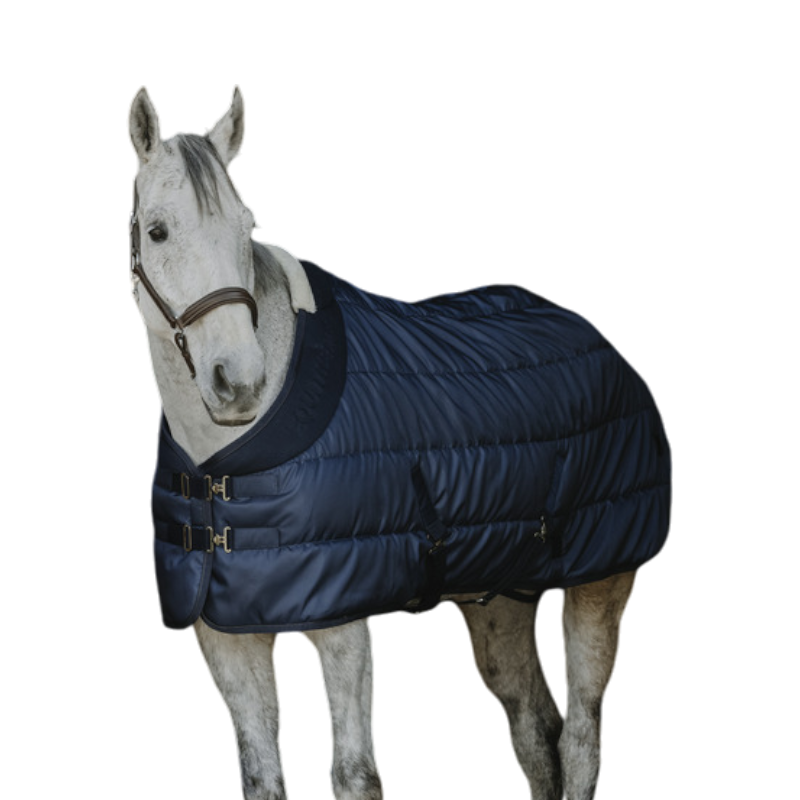 Equithème - Couverture d'écurie Confortech marine 200g | - Ohlala