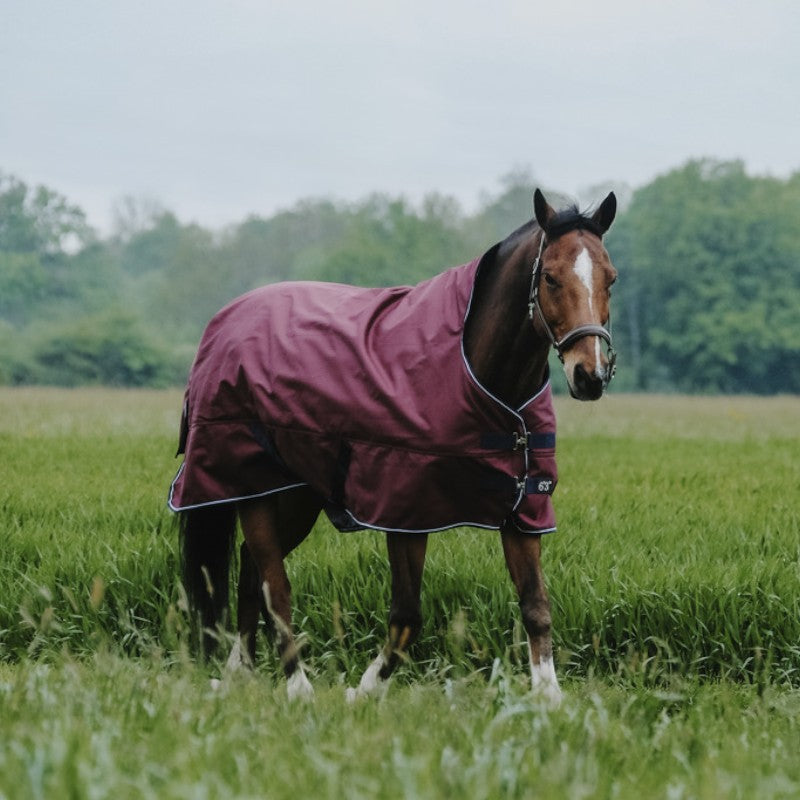 Equithème - Couverture d'extérieur Tyrex 1200D High Neck bordeaux 0g | - Ohlala