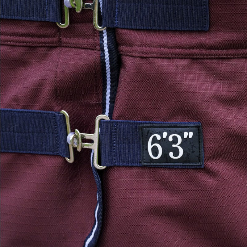 Equithème - Couverture d'extérieur Tyrex 1200D bordeaux 150g | - Ohlala