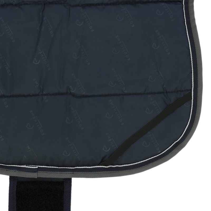 Equithème - Couverture pour chien Tyrex 600D bleu/ gris 200g | - Ohlala