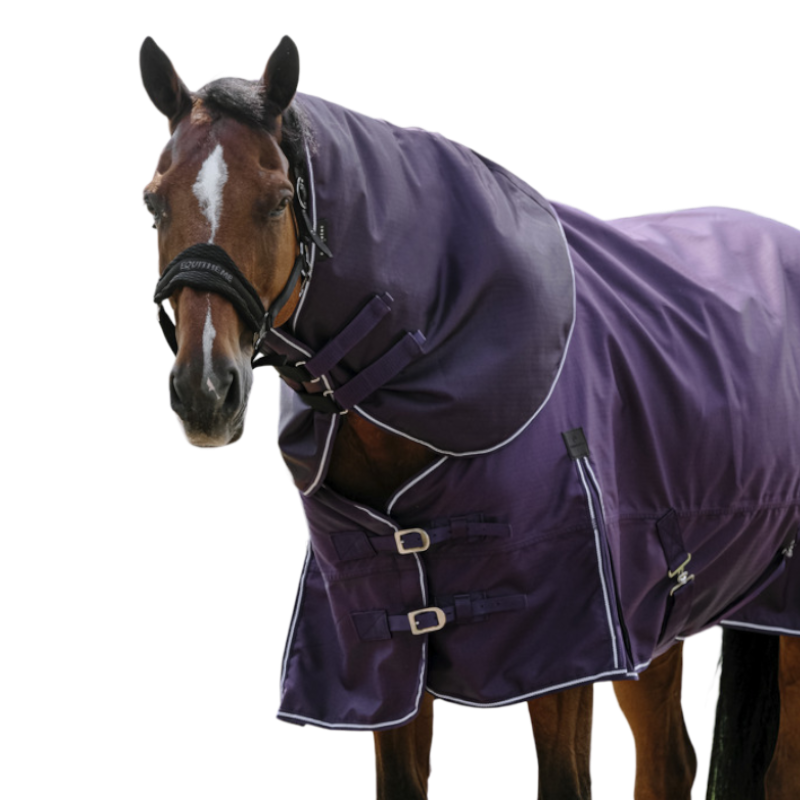 Equithème - Couvre-cou Tyrex 600D prune 200g | - Ohlala