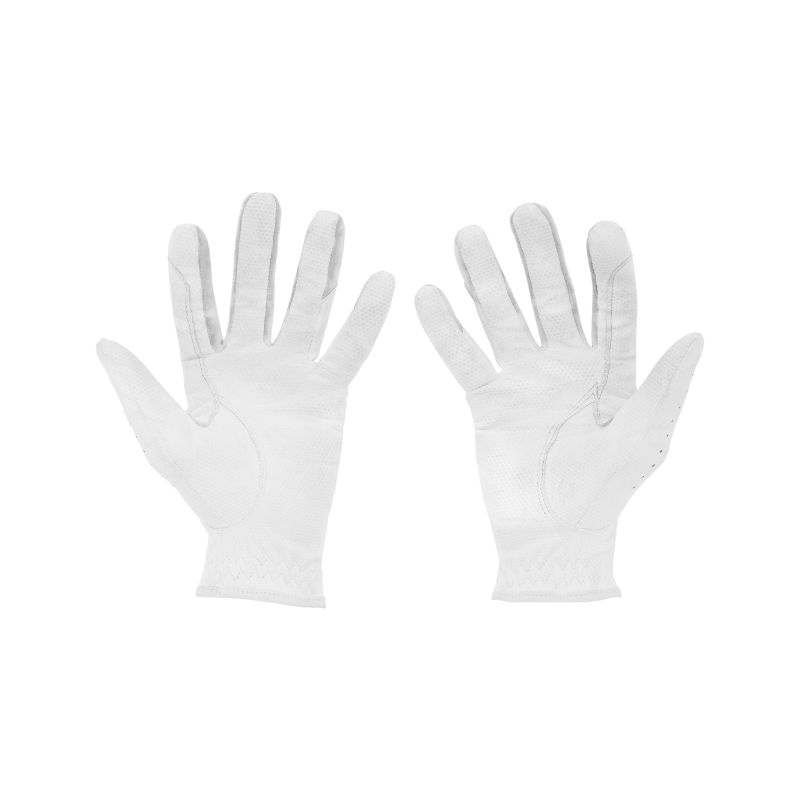 Equithème - Gants d'équitation Je t'aime Strass blanc | - Ohlala