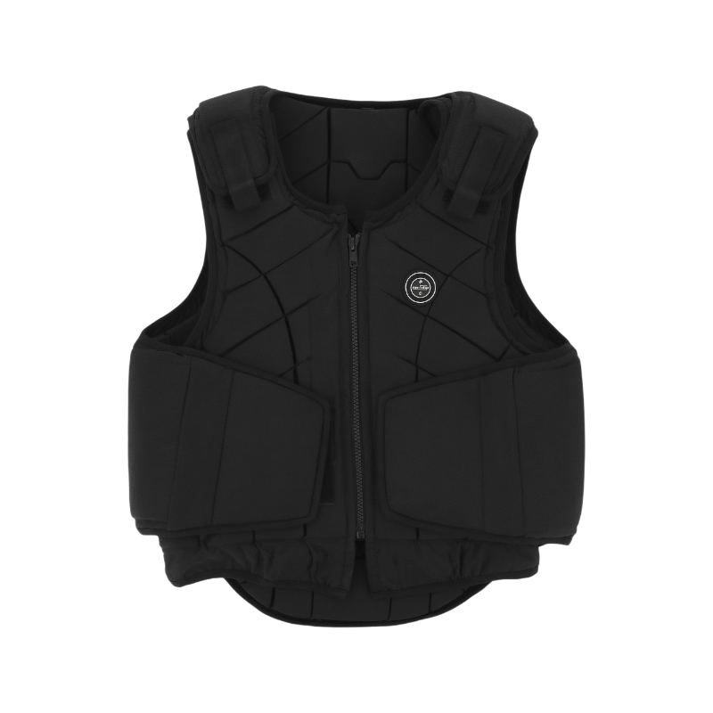 Equithème - Gilet de protection adulte Loki noir | - Ohlala