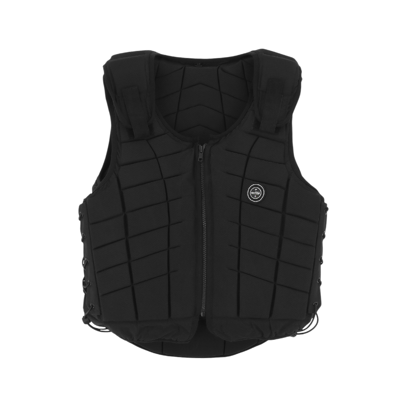 Equithème - Gilet de protection adulte Tyr noir | - Ohlala