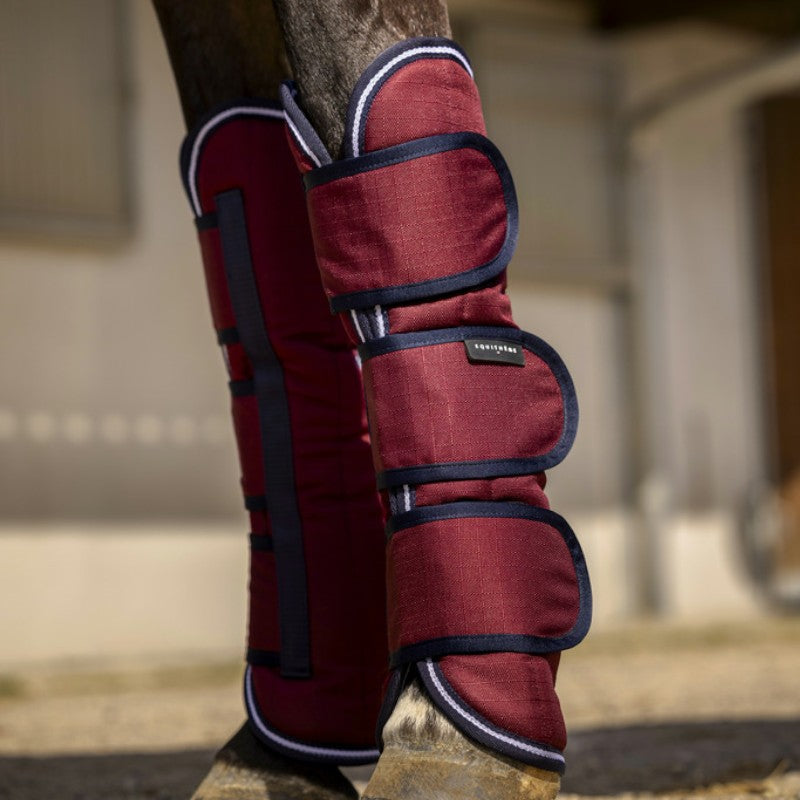 Equithème - Guêtres de transport Tyrex 1200D bordeaux | - Ohlala