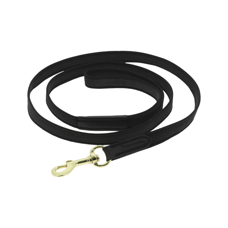 Equithème - Laisse pour chien Nala noir | - Ohlala