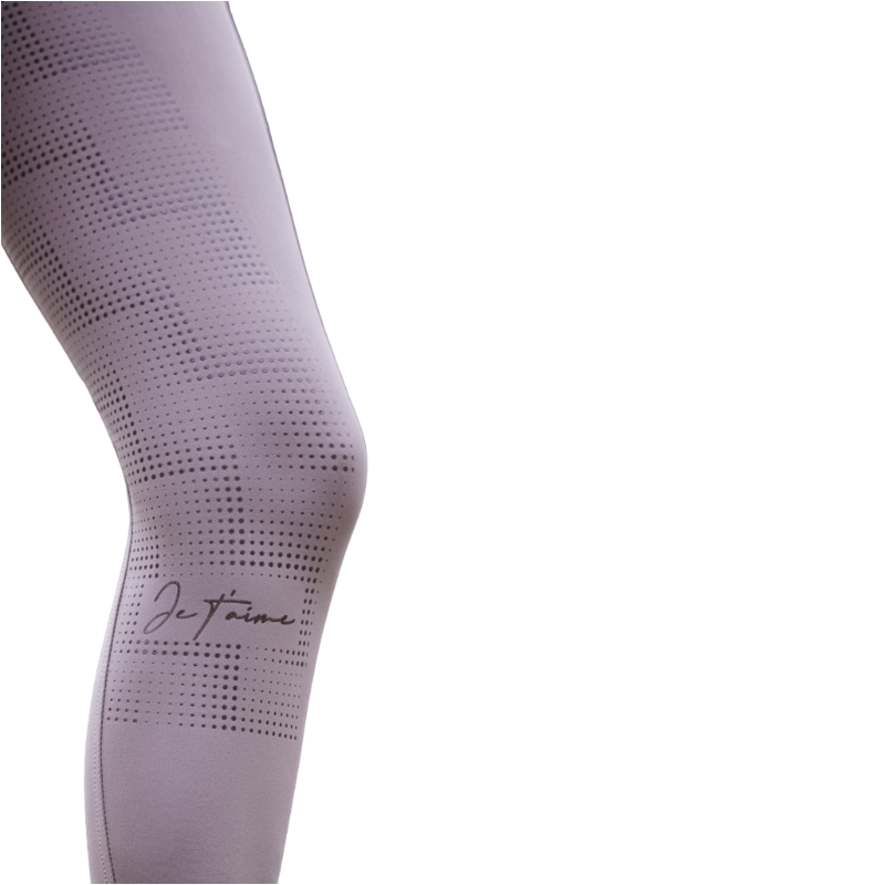 Equithème - Legging Je t'aime femme Flora vieux rose | - Ohlala
