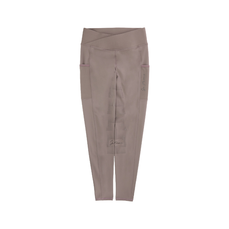 Equithème - Legging Je t'aime femme Flora vieux rose | - Ohlala