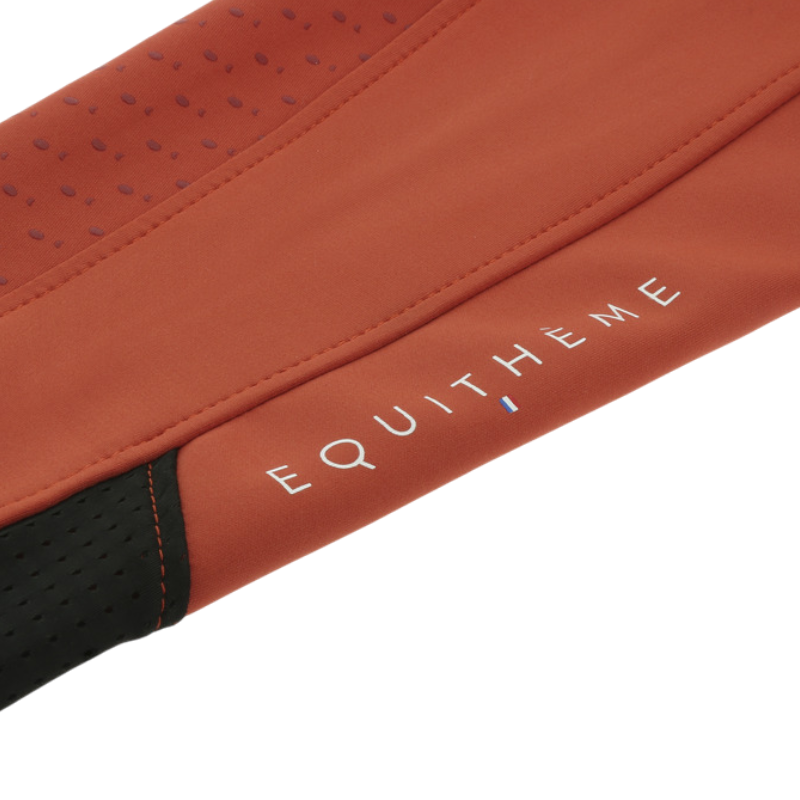 Equithème - Legging d'équitation femme Brigitte orange | - Ohlala