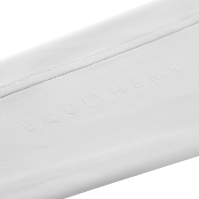 Equithème - Legging d'équitation femme Flora Je t'aime blanc | - Ohlala