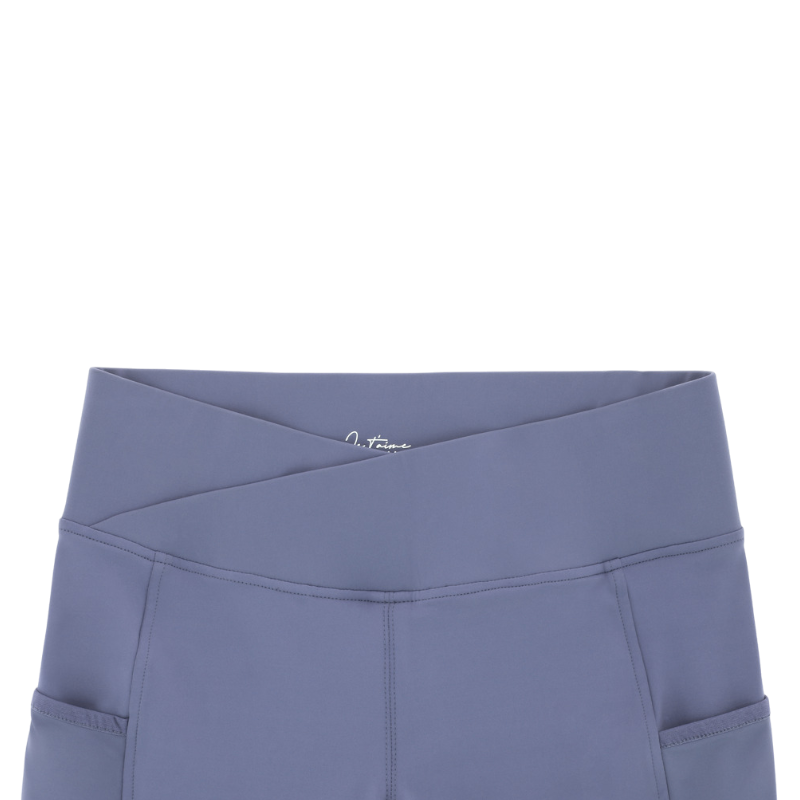 Equithème - Legging d'équitation femme Flora Je t'aime violet | - Ohlala