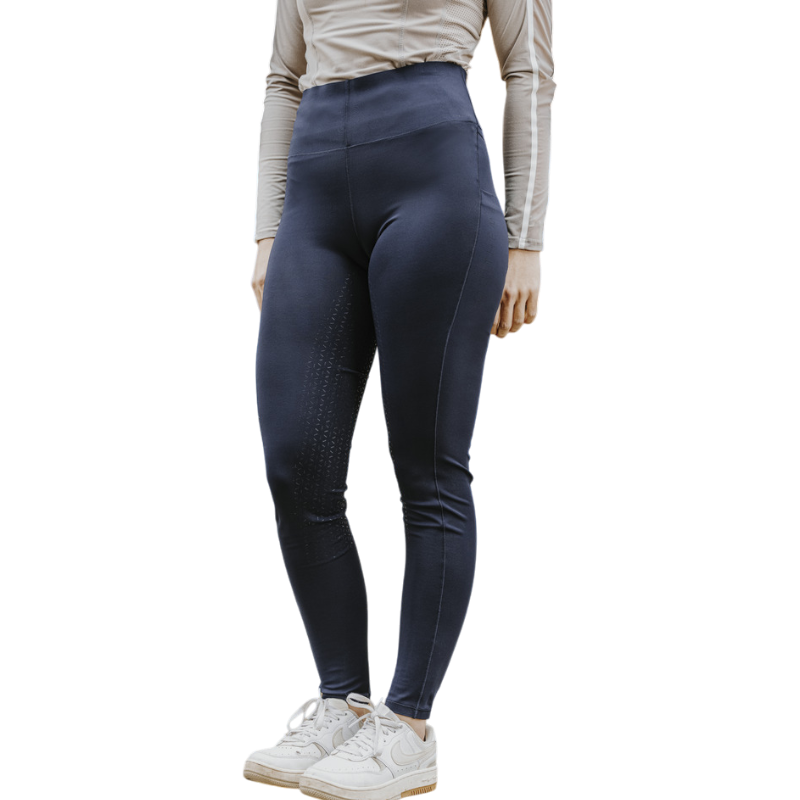 Equithème - Legging d'équitation femme Joyce marine | - Ohlala