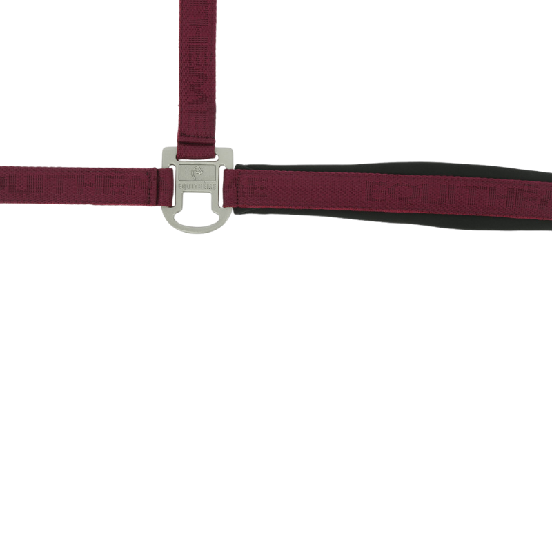 Equithème - Licol Nylon Jacquard bordeaux | - Ohlala