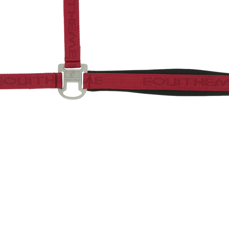 Equithème - Licol Nylon Jacquard rouge | - Ohlala