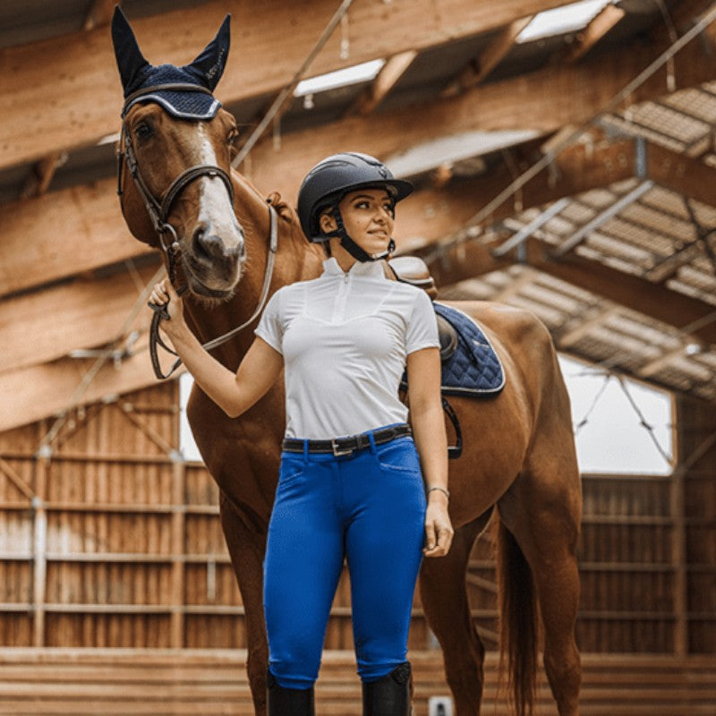 Equithème - Pantalon d'équitation femme Jessie bleu roi | - Ohlala