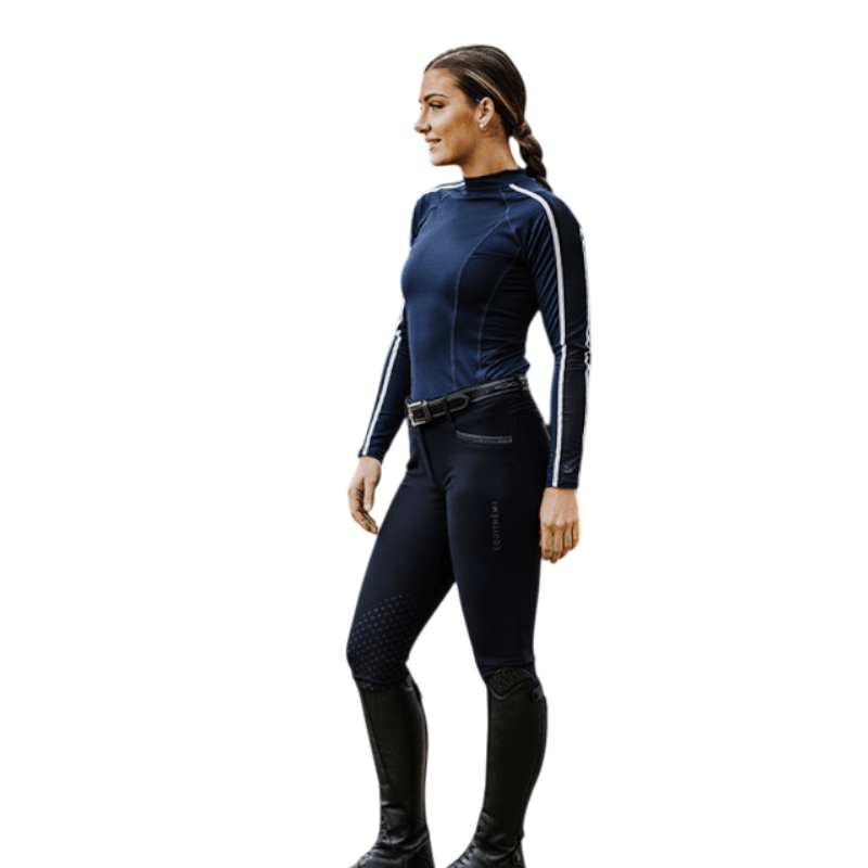 Equithème - Pantalon d'équitation femme Jessie marine | - Ohlala
