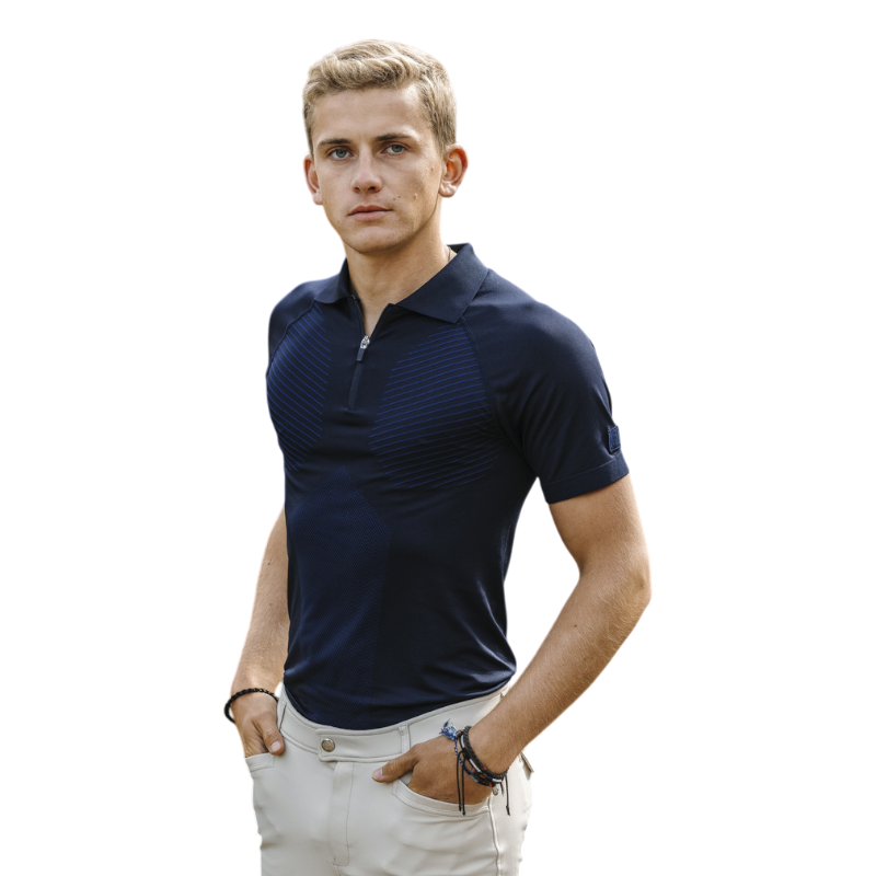 Equithème - Polo homme Lucas marine | - Ohlala