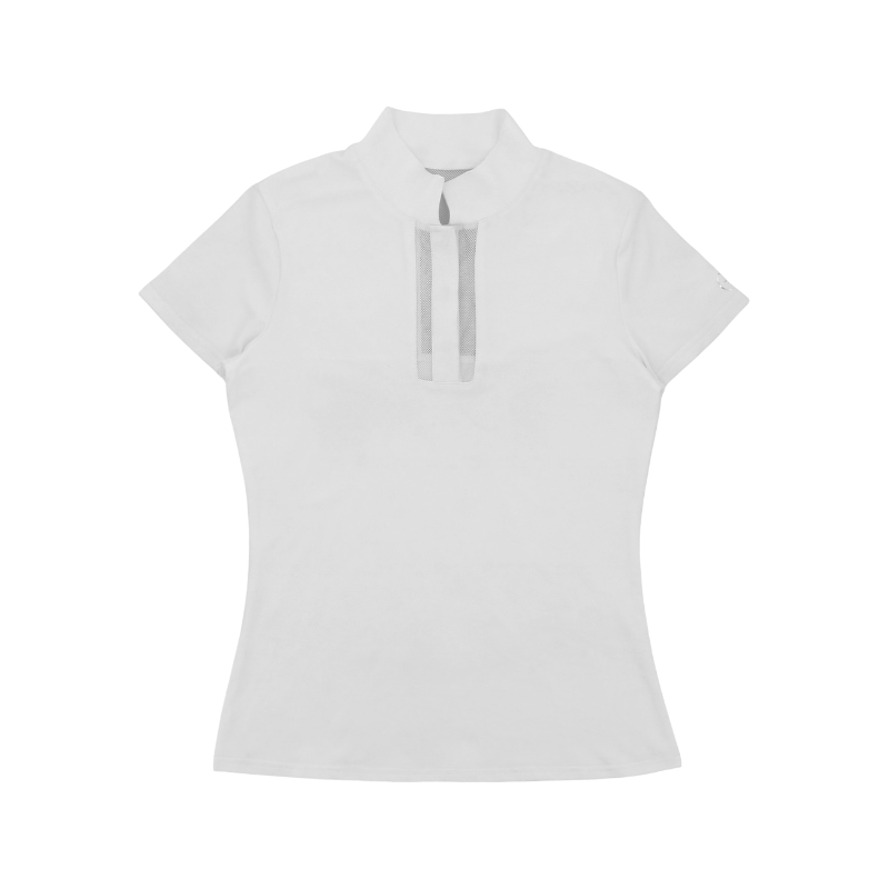 Equithème - Polo manches courtes femme Riyadh blanc | - Ohlala