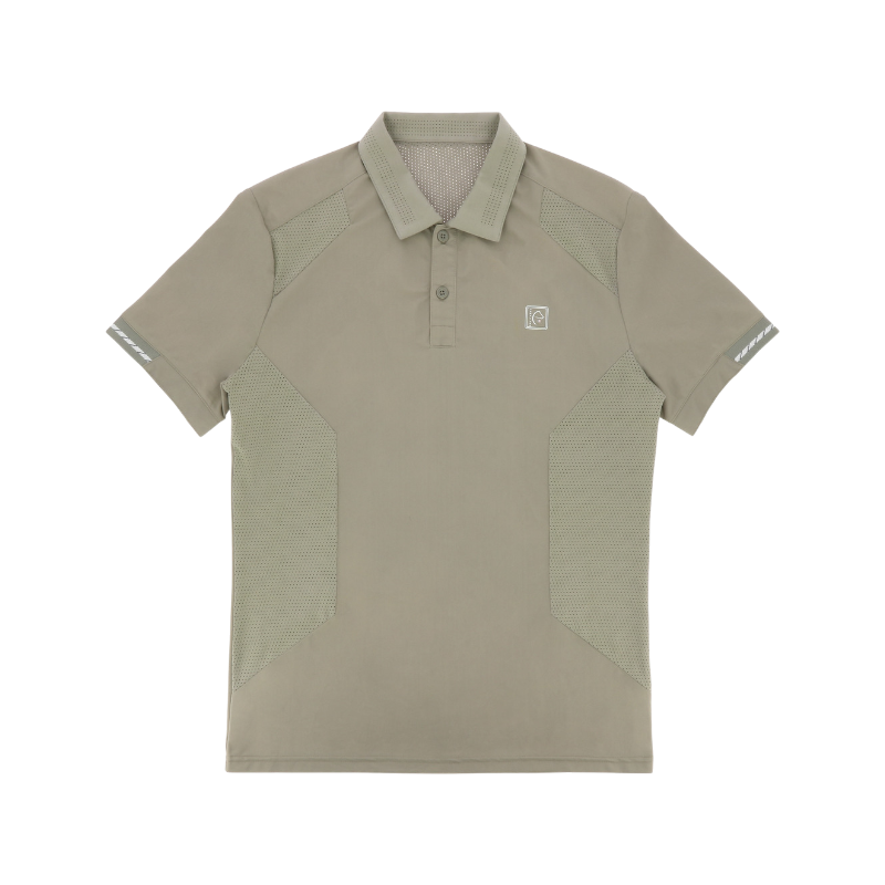 Equithème - Polo manches courtes homme Eric taupe | - Ohlala