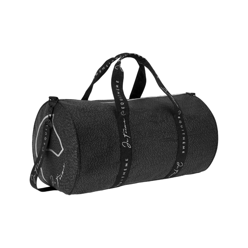 Equithème - Sac Bowling Je t'aime noir | - Ohlala