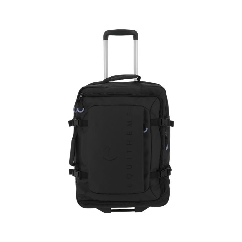 Equithème - Sac de voyage à roulettes Urban petit modèle noir | - Ohlala