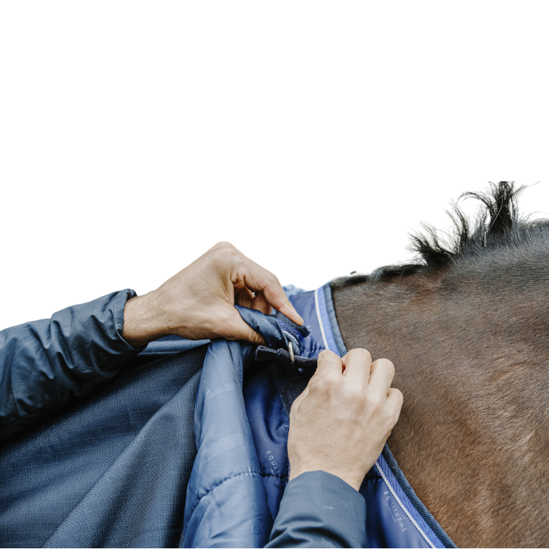 Equithème - Sous-couverture Classic marine 100g | - Ohlala