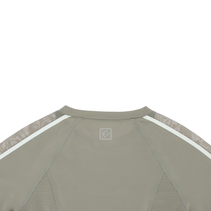 Equithème - T-shirt manches courtes femme Marion taupe | - Ohlala