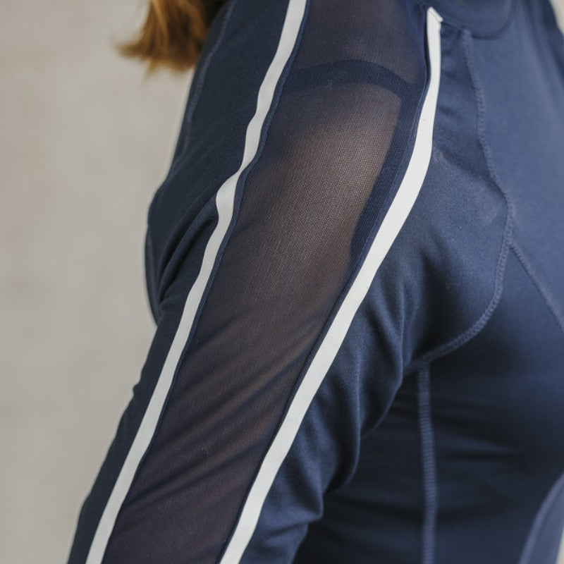 Equithème - T-shirt manches longues femme Melodie marine | - Ohlala