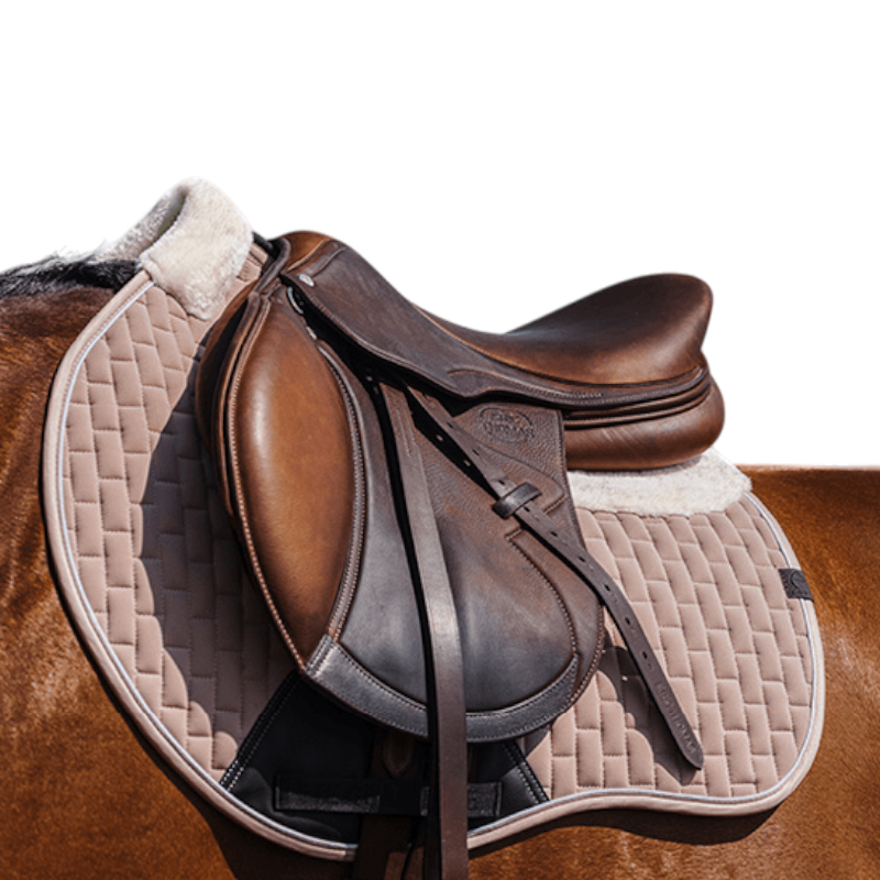 Equithème - Tapis de selle Dinard beige | - Ohlala