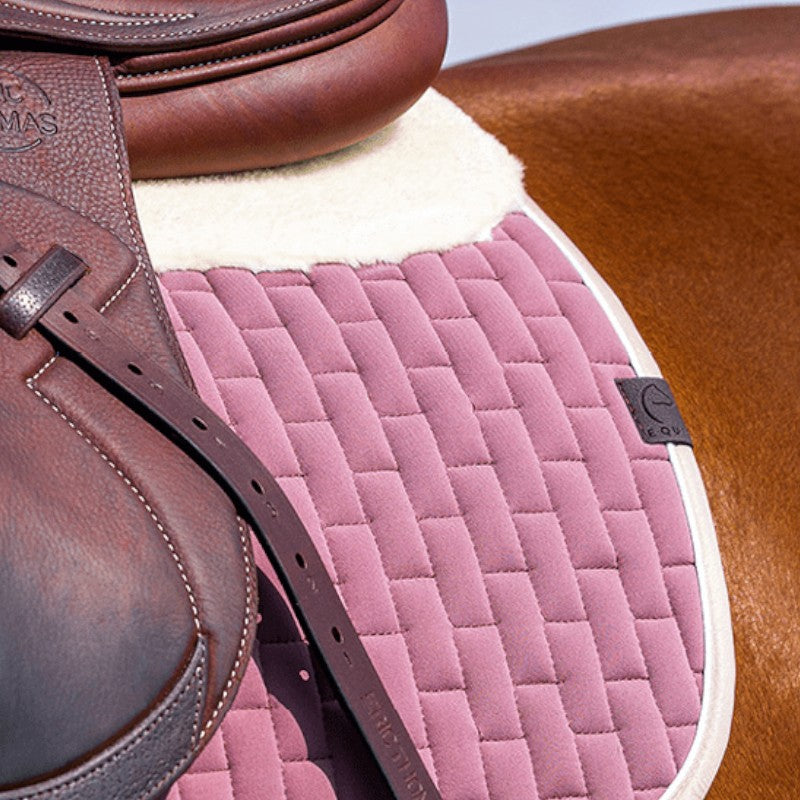 Equithème - Tapis de selle Dinard rose | - Ohlala