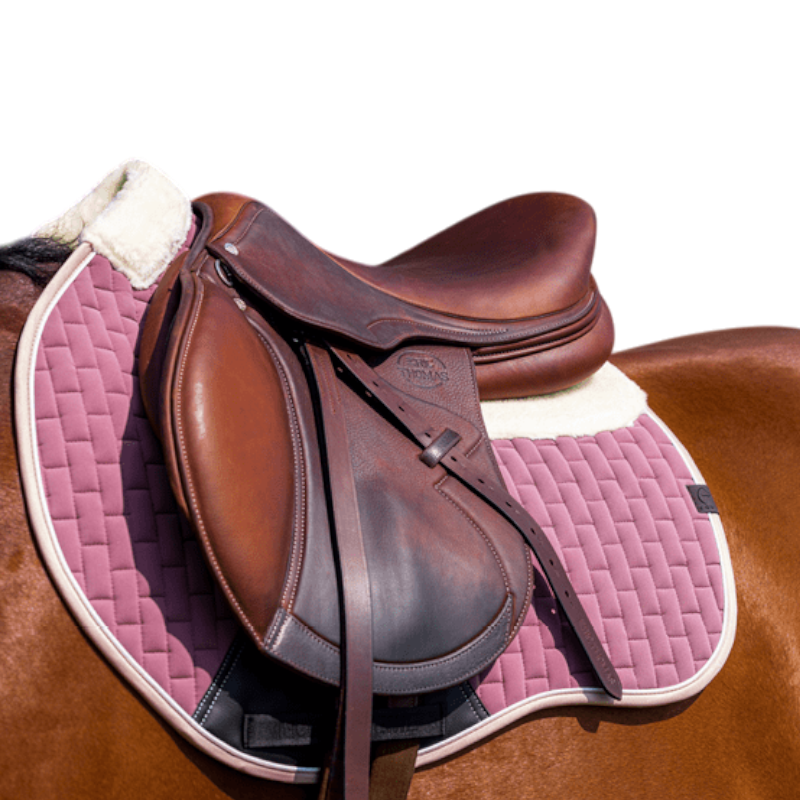 Equithème - Tapis de selle Dinard rose | - Ohlala