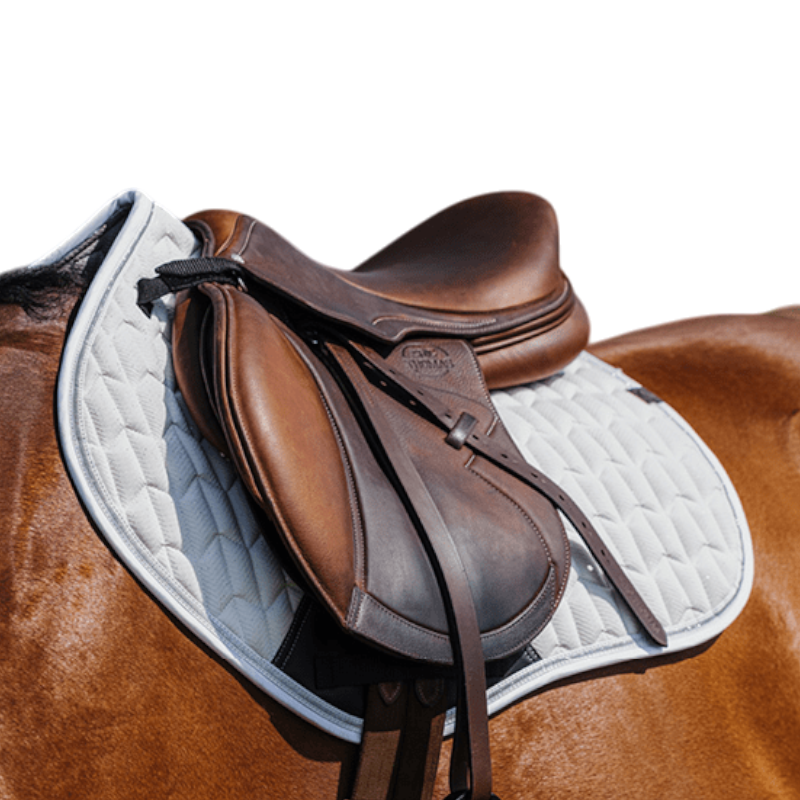 Equithème - Tapis de selle Eclat blanc | - Ohlala