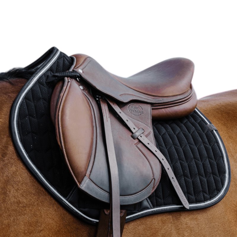 Equithème - Tapis de selle Eclat noir | - Ohlala