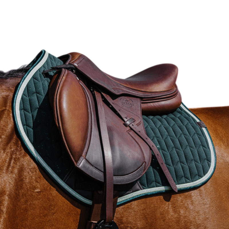 Equithème - Tapis de selle Eclat vert | - Ohlala