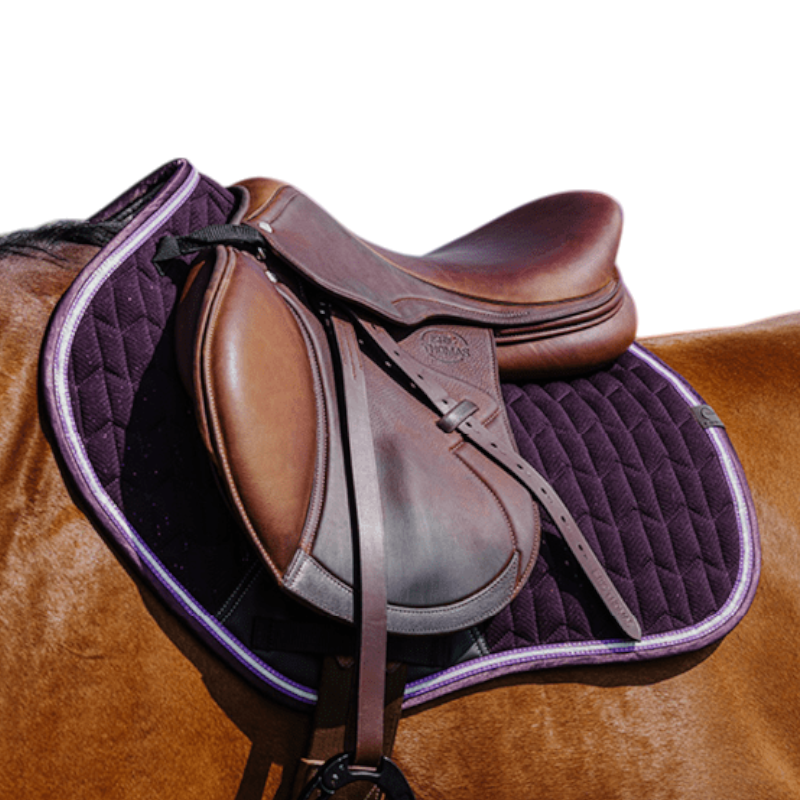 Equithème - Tapis de selle Eclat violet | - Ohlala