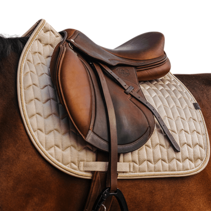 Equithème - Tapis de selle Excellence crème | - Ohlala
