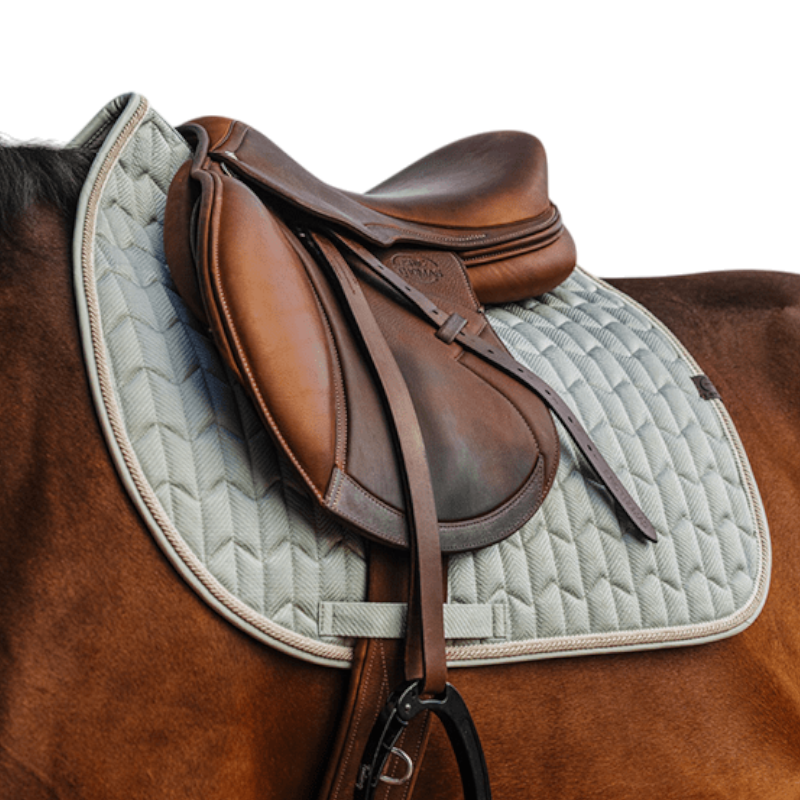 Equithème - Tapis de selle Excellence vert | - Ohlala