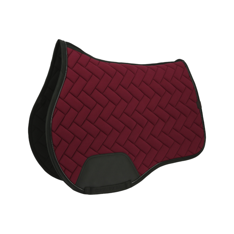 Equithème - Tapis de selle Impulsion bordeaux | - Ohlala
