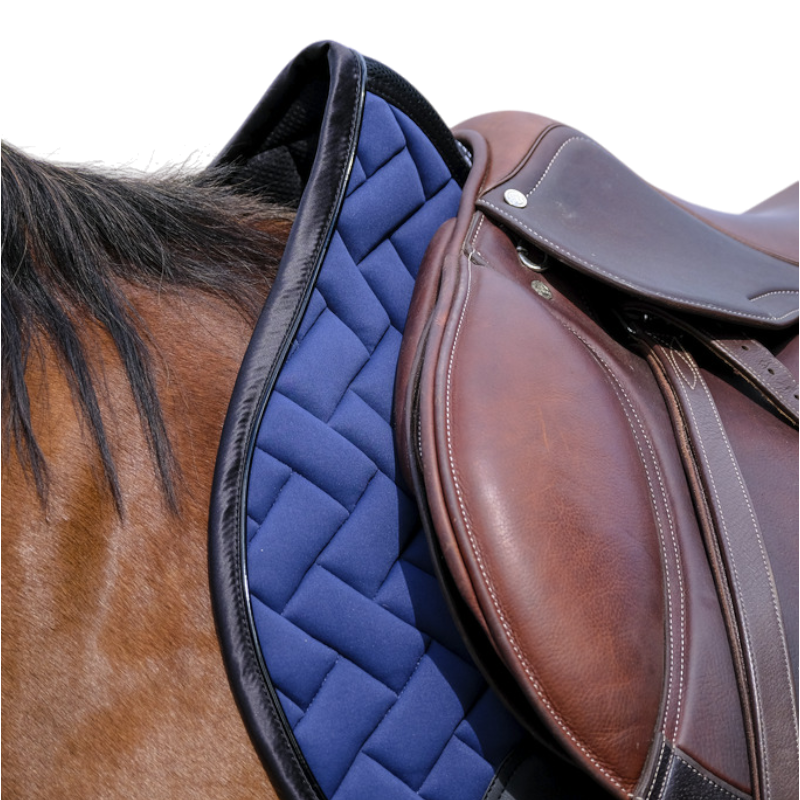 Equithème - Tapis de selle Impulsion marine | - Ohlala