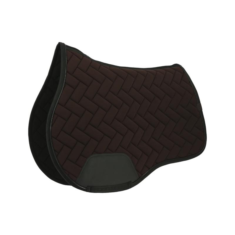 Equithème - Tapis de selle Impulsion marron | - Ohlala