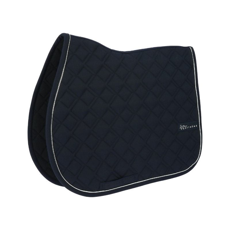 Equithème - Tapis de selle Mirror Je t'aime marine | - Ohlala