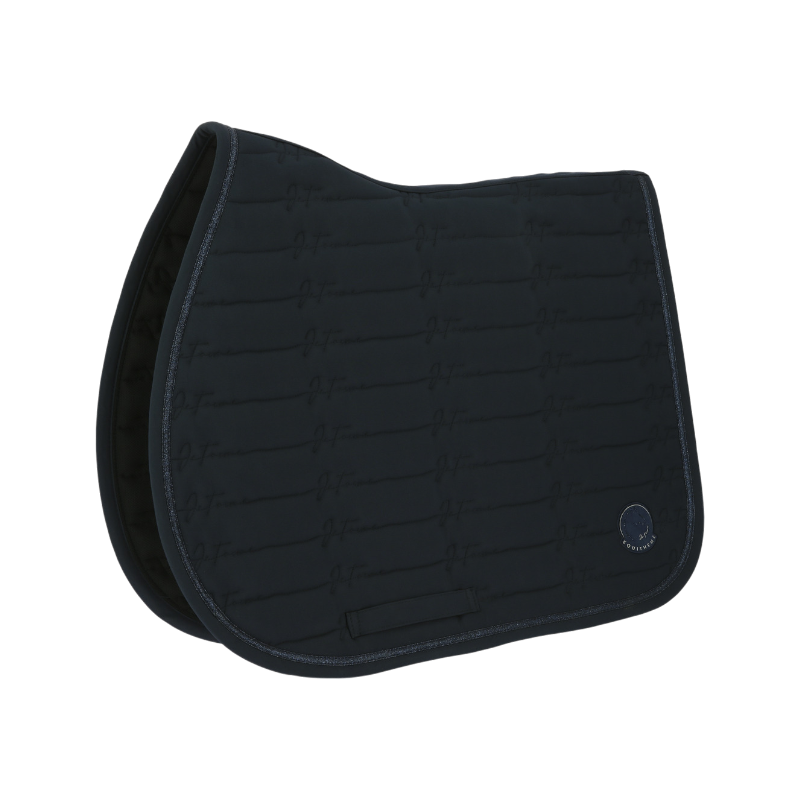 Equithème - Tapis de selle Origine Je t'aime marine | - Ohlala