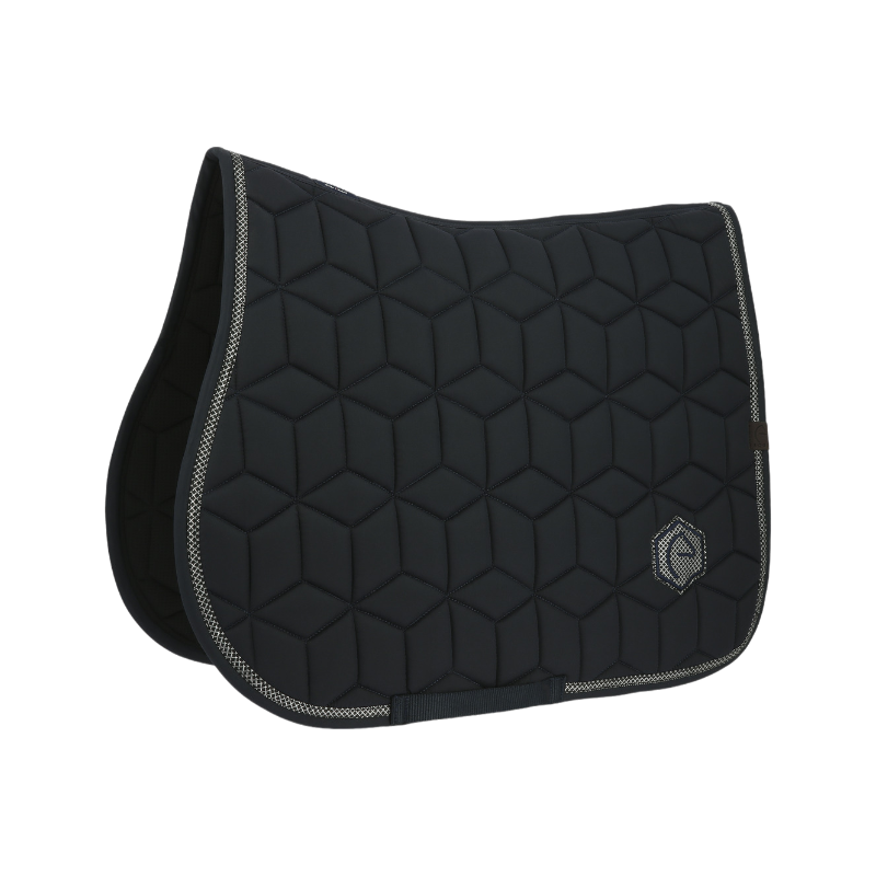 Equithème - Tapis de selle Softhex marine | - Ohlala