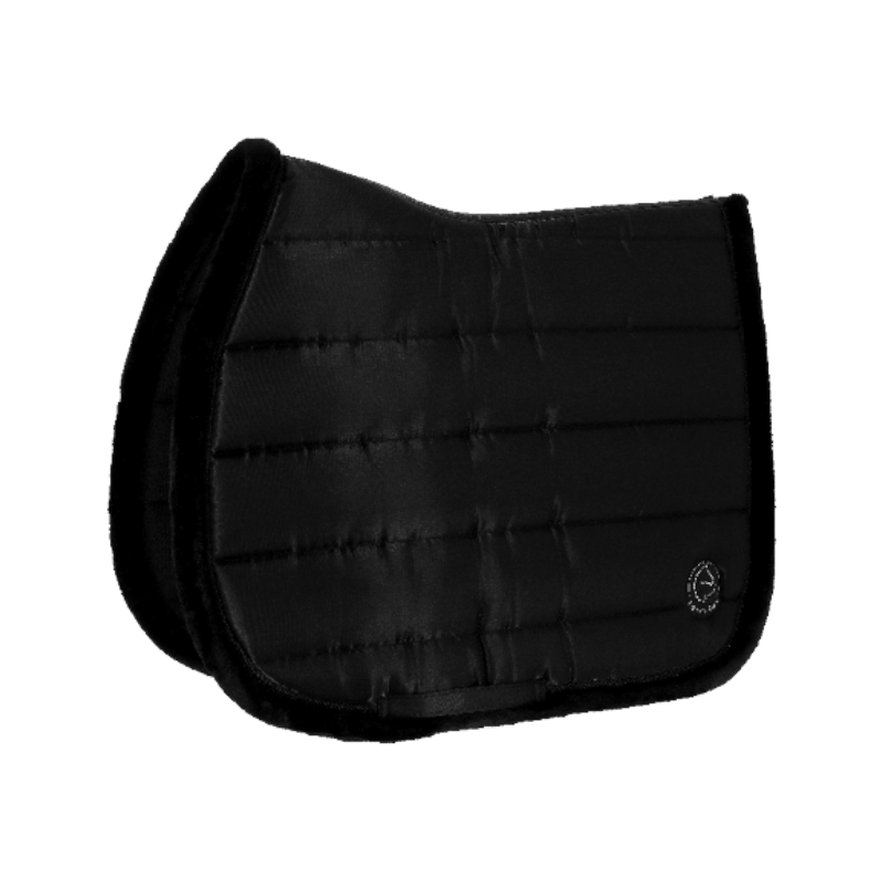 Equithème - Tapis de selle Studio Je t'aime noir | - Ohlala