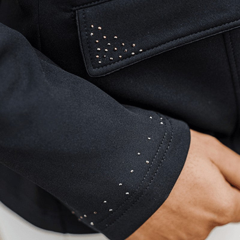 Equithème - Veste de concours femme Stockholm Je t'aime noir | - Ohlala