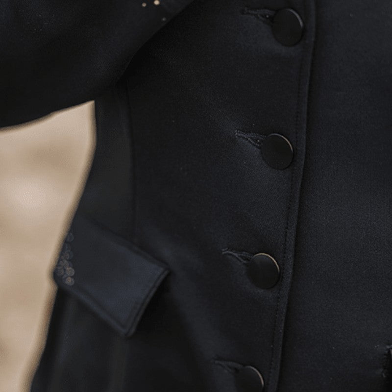 Equithème - Veste de concours femme Stockholm Je t'aime noir | - Ohlala