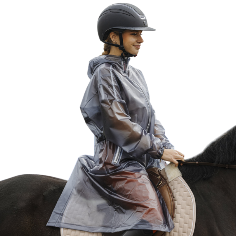Equithème - Veste imperméable Hanoi gris | - Ohlala