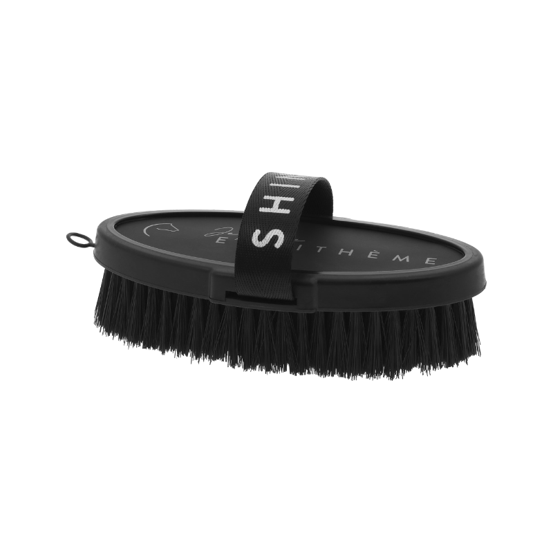 Equithème - Brosse douce Je t'aime noir | - Ohlala