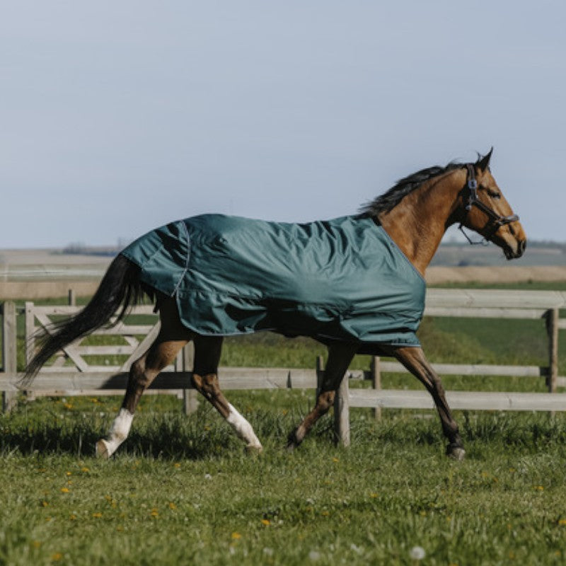 Equithème - Couverture d'extérieur Tyrex 600D 0g vert | - Ohlala